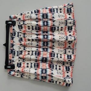 Old Navy Aztec Print Circle Mini Skirt Pockets Small